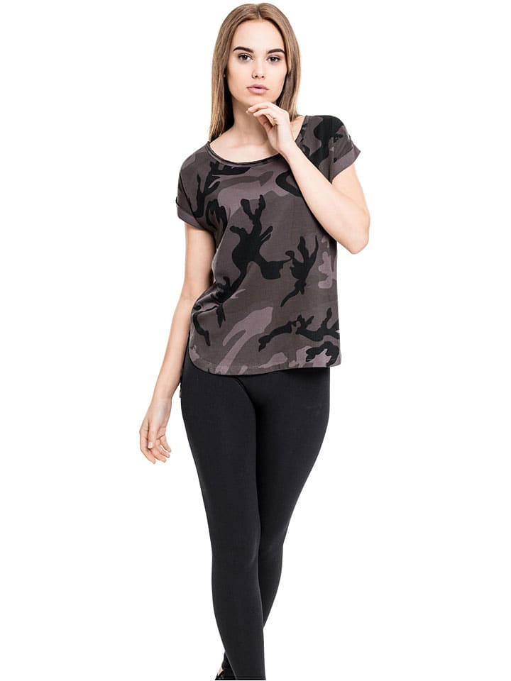 

Urban Classics Футболка цвета хаки/антрацит