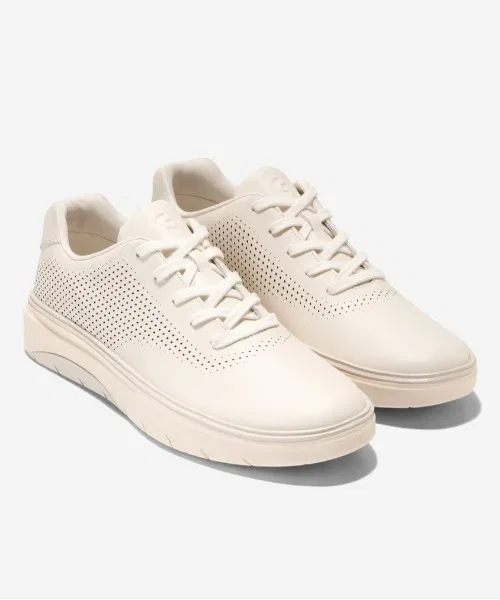 Мужские кожаные кроссовки GrandPro Feather Arch Laser COLE HAAN белые — фото 2