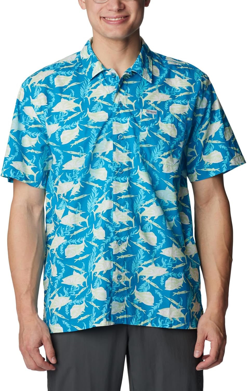 

Мужская рубашка Columbia Super Tamiami с длинными рукавами, Pool Ballybait Print