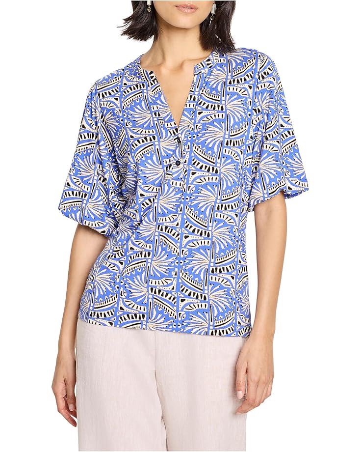 

Топ NIC+ZOE Petite Ocean Jewel Top, синий мульти