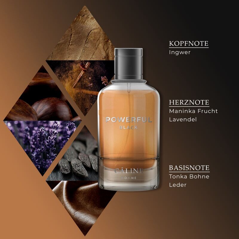 Homme Powerful Black, EdT 60ml Câline — фото 4