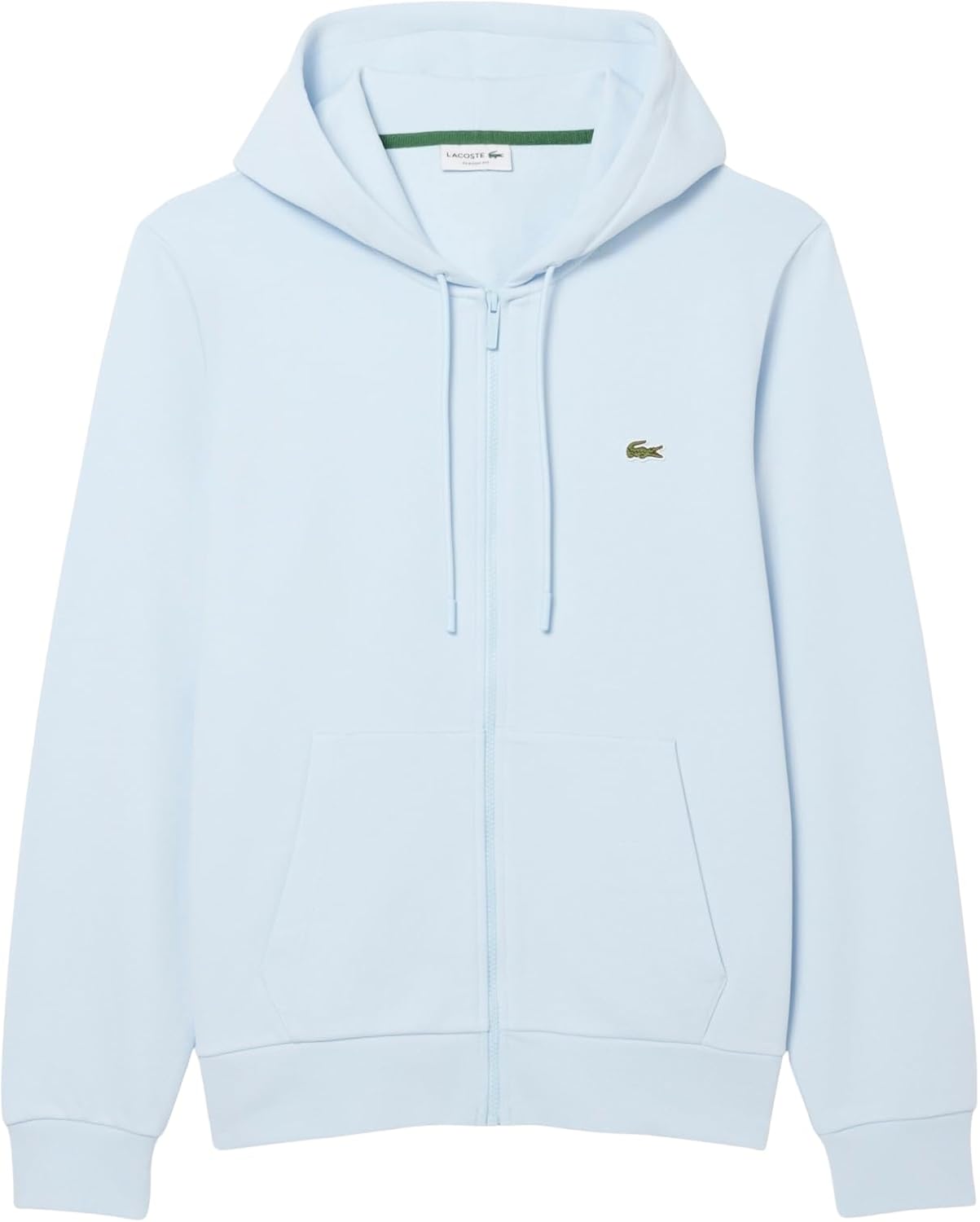 

Lacoste мужская худи на молнии из неворсистого флиса, Light Blue, Синий, Lacoste мужская худи на молнии из неворсистого флиса, Light Blue