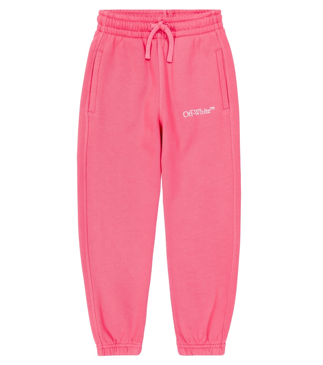 

Спортивные брюки из хлопкового джерси с логотипом Off-White Kids, розовый