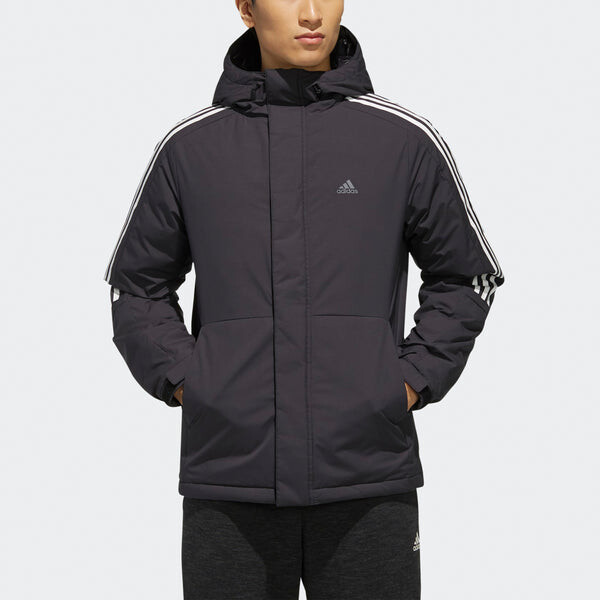 Пуховик adidas 3ST Down Jkt Outdoor Sports Down Jacket Black, черный — фото 4