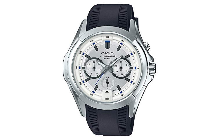 

CASIO Часы Unisex Standard Series 46.8mm White Watch MTP-E204-7AVDF, White Dial