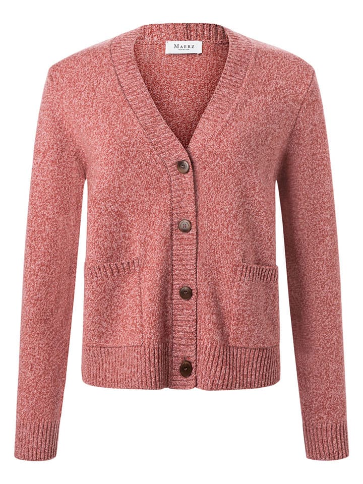 

Maerz Muenchen Шерстяной кардиган красно-розового цвета