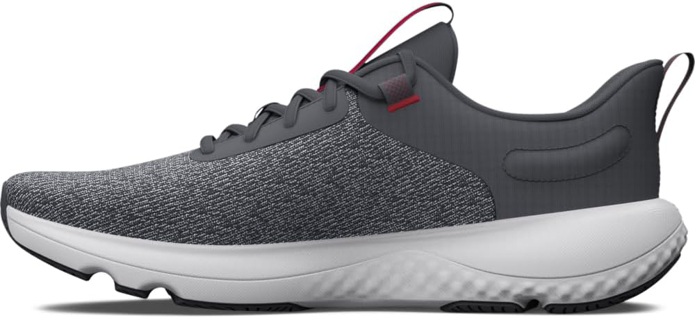 

Under Armour Mens Charged Revitalize, (100) Pitch Gray/Pitch Gray/Red