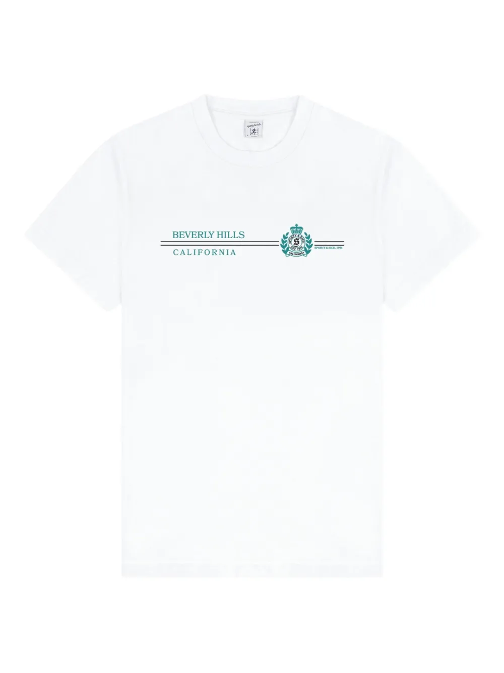 

Футболка с круглым вырезом Sporty & Rich, белый