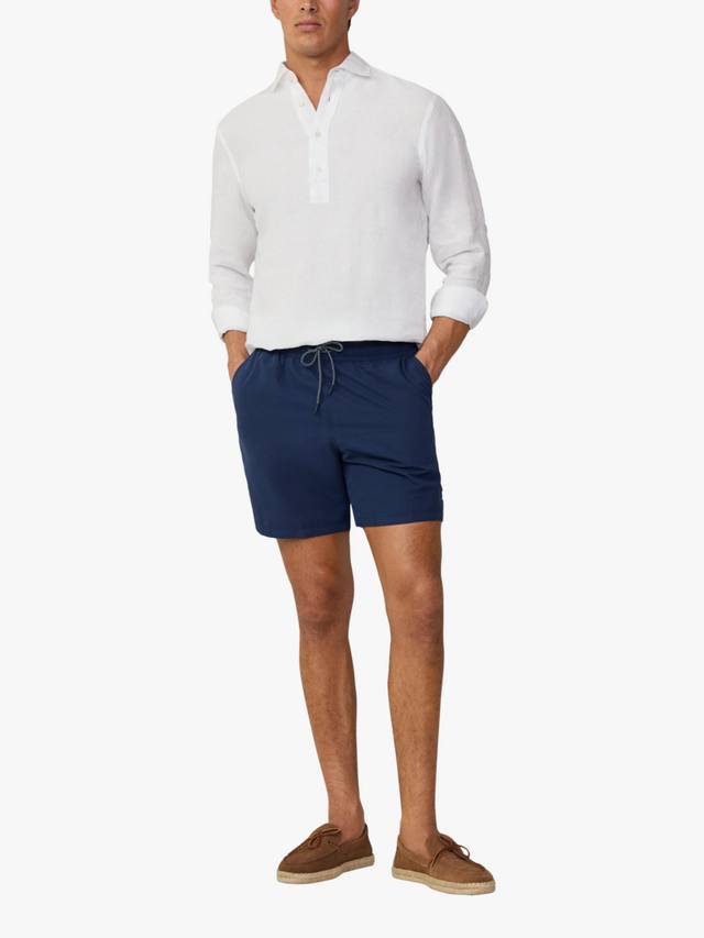 

Классические плавки обычного покроя Hackett London, цвет Ink Blue