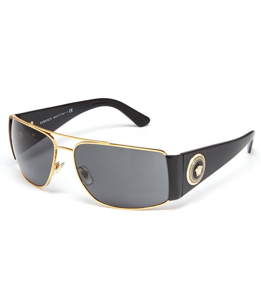 

Versace Rock Icons Солнцезащитные очки Vanitas Navigator, черный