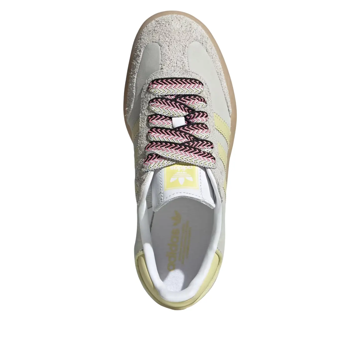 Кроссовки (WMNS) adidas Sambae 'White Grey Powder Yellow' — фото 4
