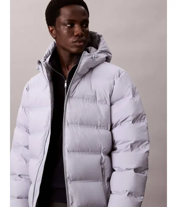 Пуховая куртка regular fit Calvin Klein, серый — фото 4