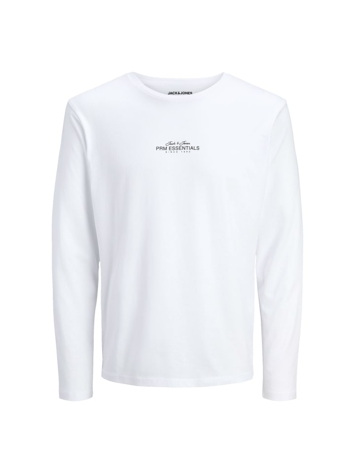 

Jack and Jones Рубашка с длинными рукавами JPRBLACASPER LS Tee белого цвета