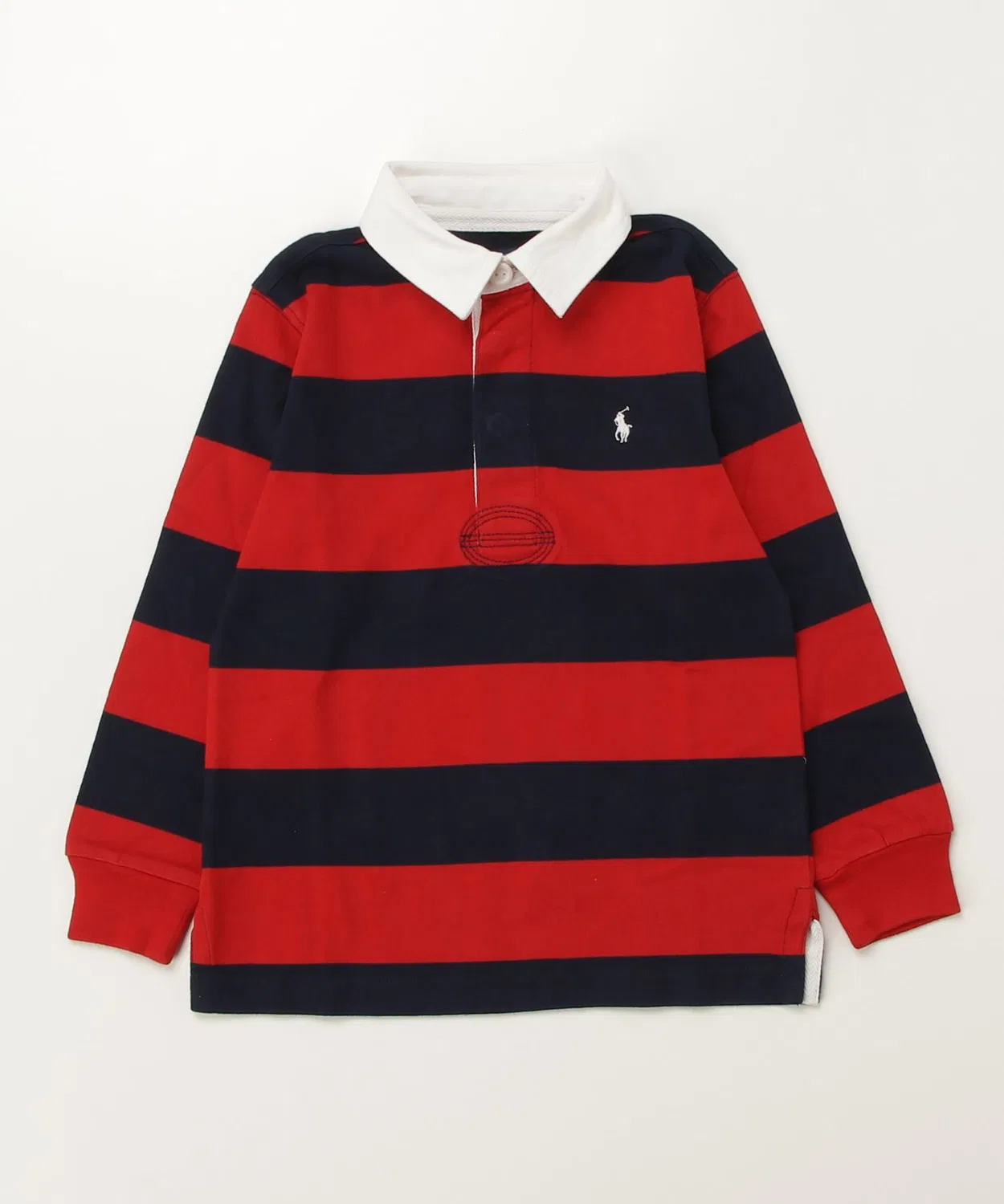 Рубашка регби хлопковая Polo Ralph Lauren красная — фото 3