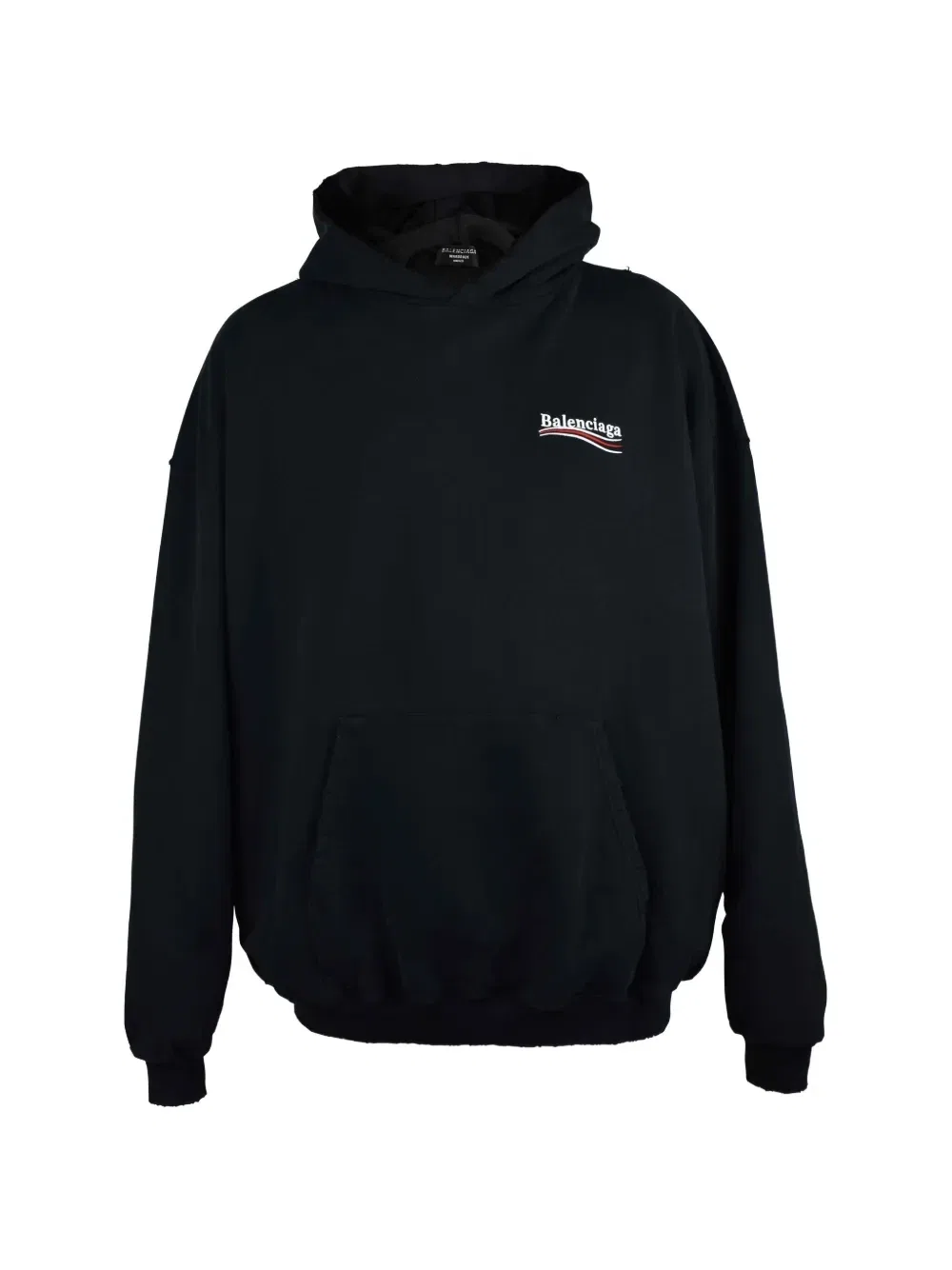 Худи с вышивкой BALENCIAGA, черный