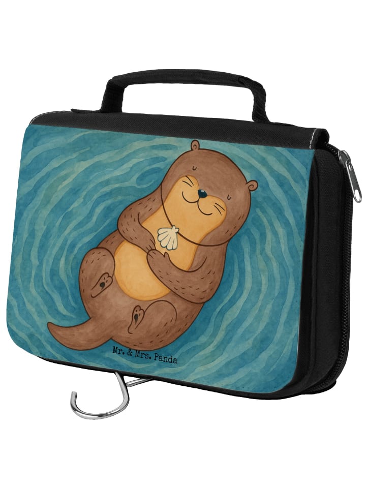 

Mr. & Mrs. Panda Косметичка с рисунком панциря выдры, без надписи, белого цвета