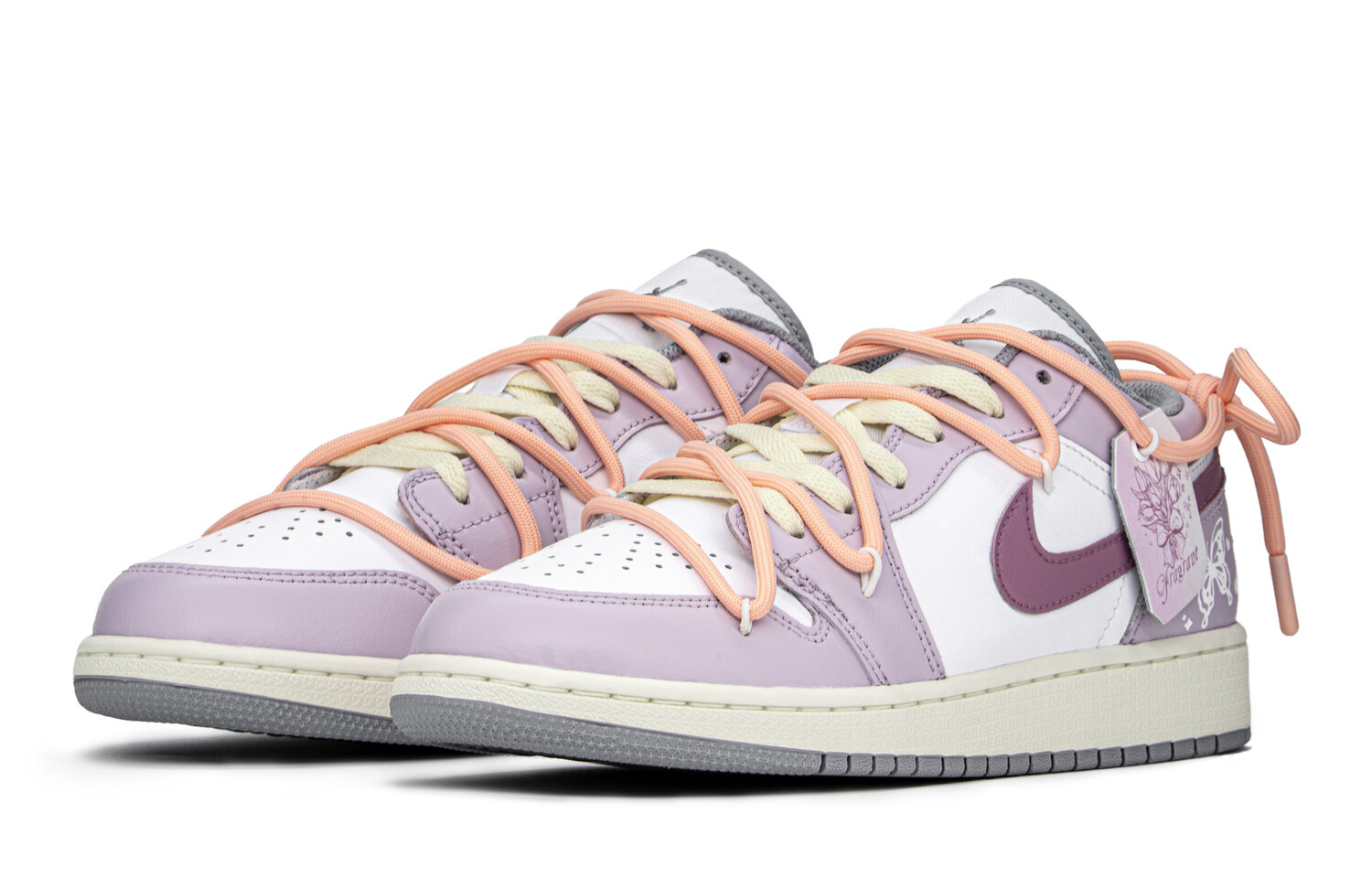 

Кроссовки Air Jordan 1 Vintage Basketball Shoes Women's Low-Top Purple/Pink