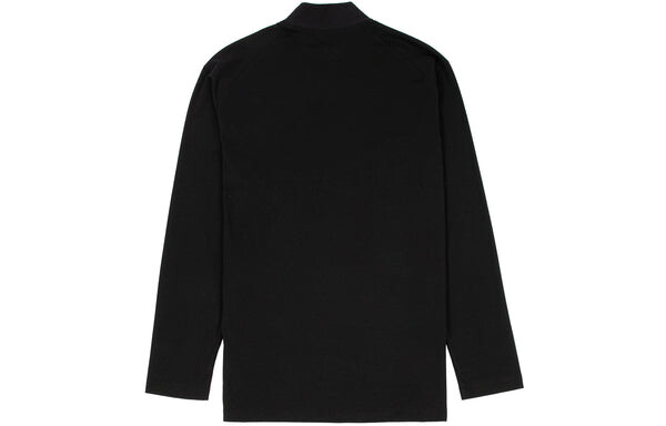 Футболка men's y-3 solid color casual long sleeves black Adidas, черный — фото 2