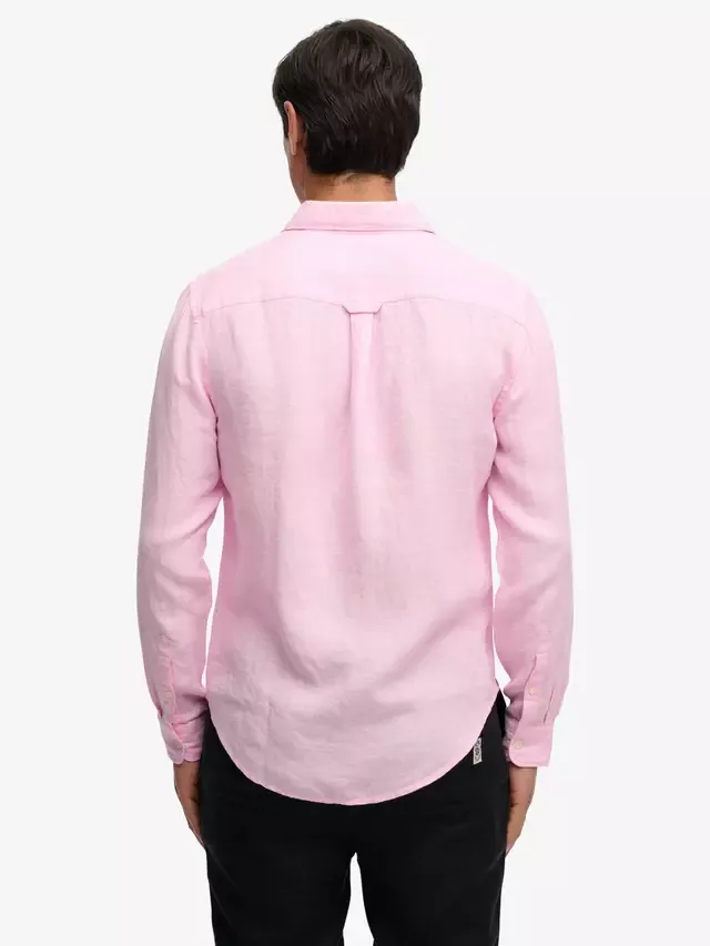 Льняная рубашка Ривьера Superdry, City Pink — фото 2