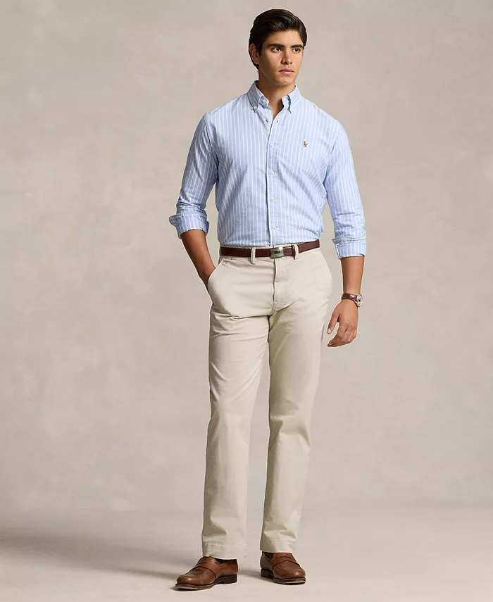 Мужские классические брюки чинос с эластичной тканью Polo Ralph Lauren, синий — фото 4