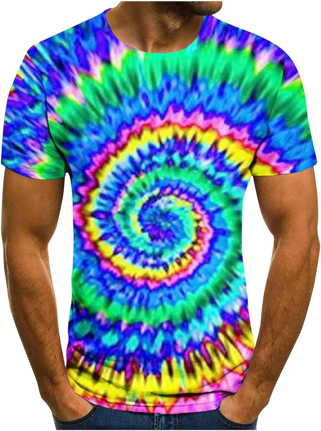 

Футболка Vintage для мужчин с 3D принтом Muscularfit