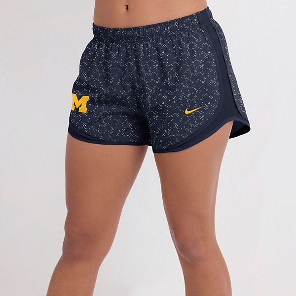 Женские шорты navy michigan wolverines tempo pattern dri-fit Nike — фото 2