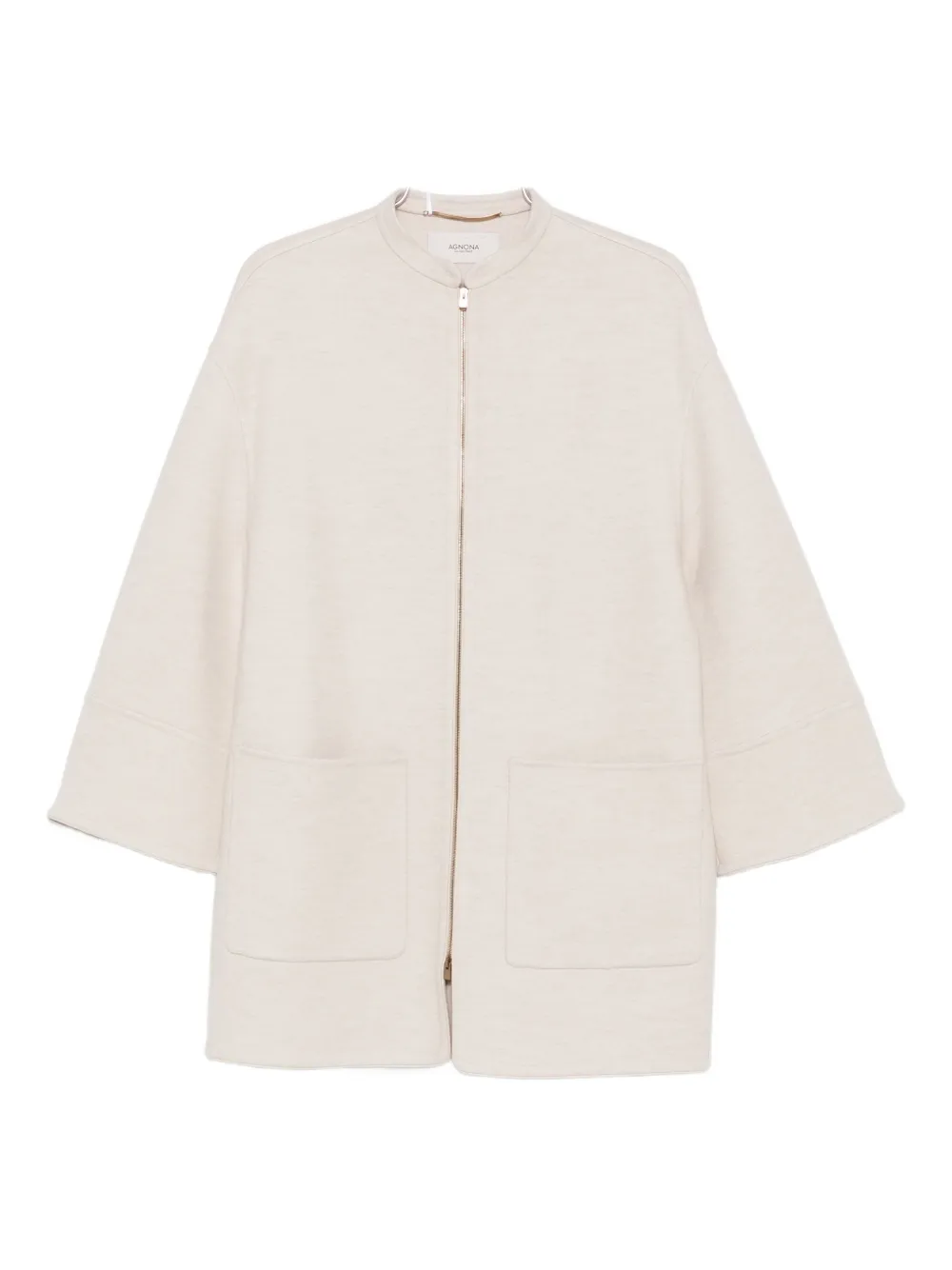 

Пальто Mantel на молнии с рукавами колокол Agnona, нейтральный