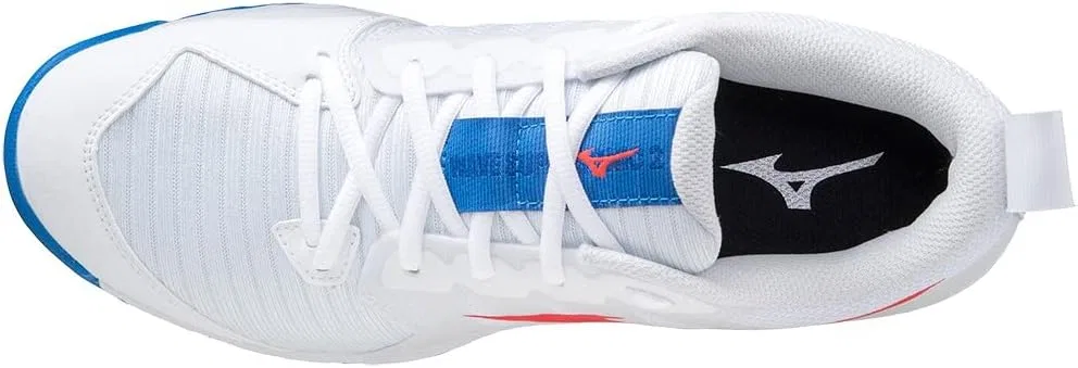 Волейбольные кроссовки Mizuno Supersonic 2 унисекс, White Irred French Blue — фото 3