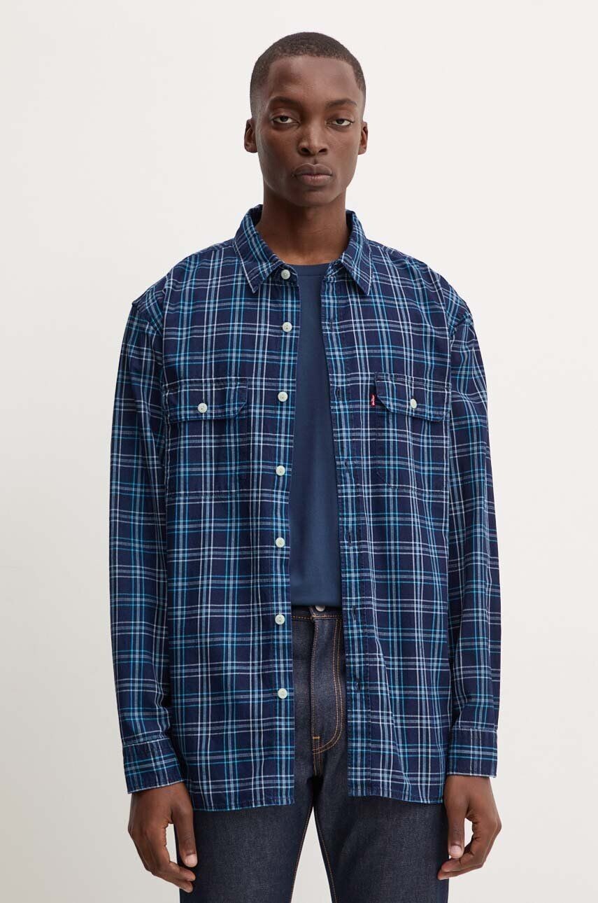 

Хлопковая рубашка Levi's, синий