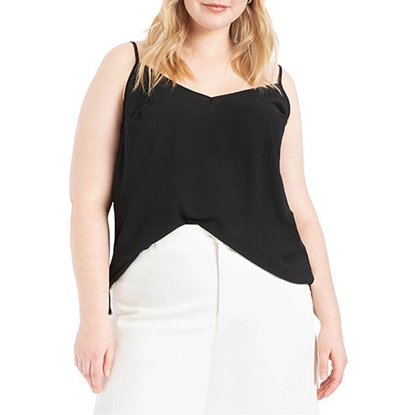

Женская майка с V-образным вырезом Plus Size Eloquii, Black