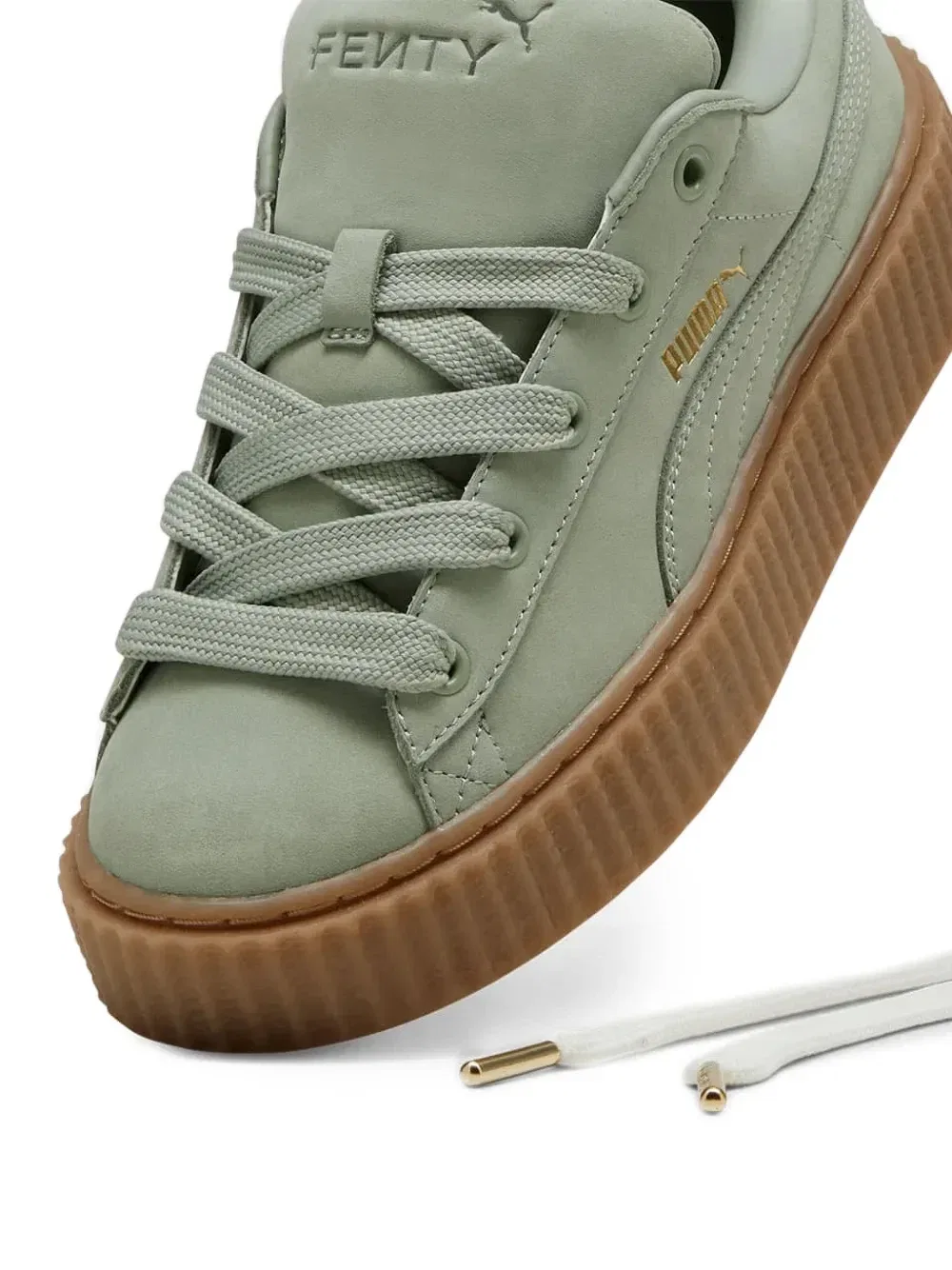 Кроссовки Creeper Phatty из коллаборации с Fenty PUMA, зеленый — фото 4
