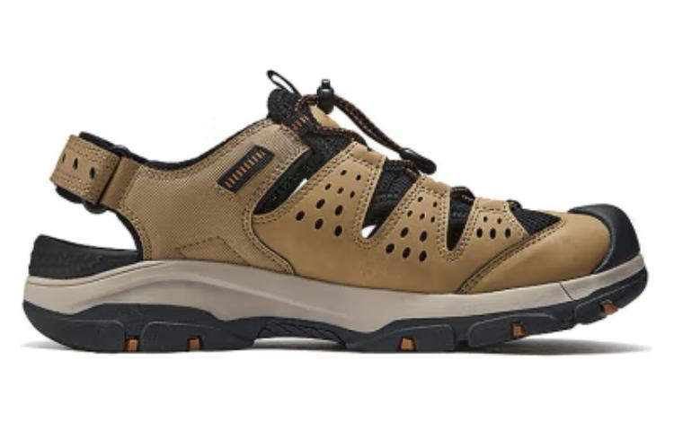 Skechers Дышащие треккинговые туфли для речных походов мужские бежевые, цвет Tan — фото 2