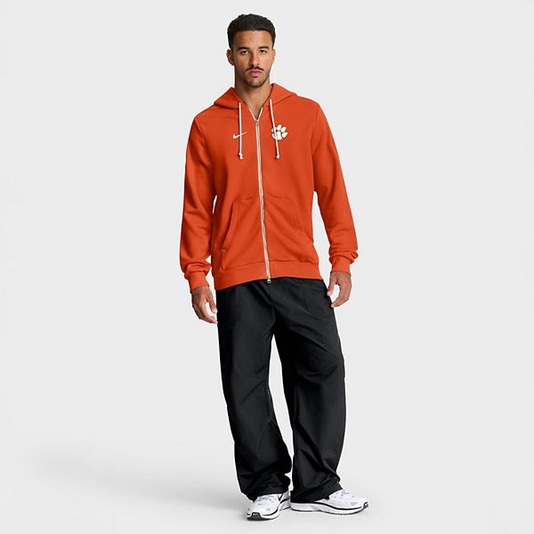 Мужская оранжевая худи clemson tigers 2025 sideline standard issue dri-fit на молнии Nike — фото 4