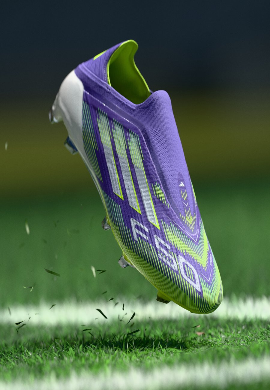 

Кроссовки Adidas Performance F50 ELITE LACELESS FIRM GROUND FOOTBALL BOOTS, Purple Rush/Footwear White/Lucid Lemon/Purple