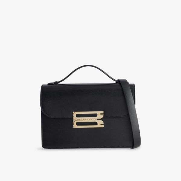 

Сумка кожаная Victoria Beckham Dorian, черный