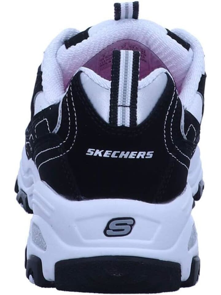 Кроссовки на шнуровке Skechers, черный/белый — фото 4