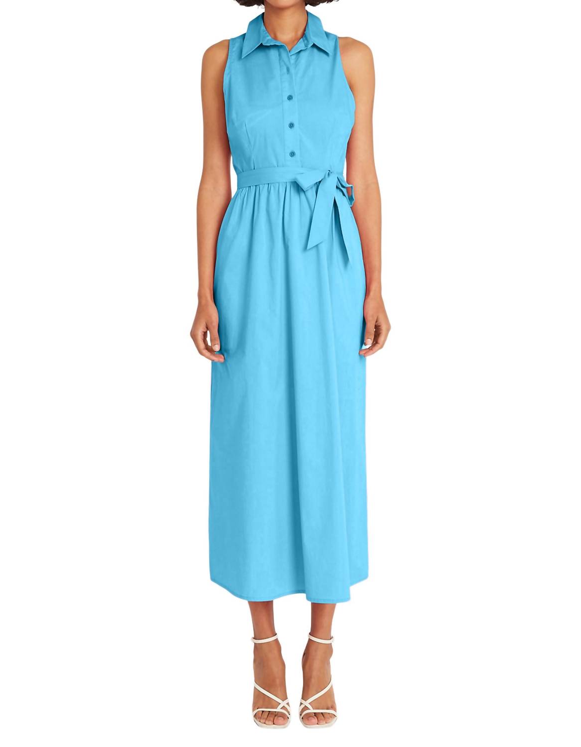 

Платье миди с воротником в сиреневом цвете Cendre Blue Maggy London