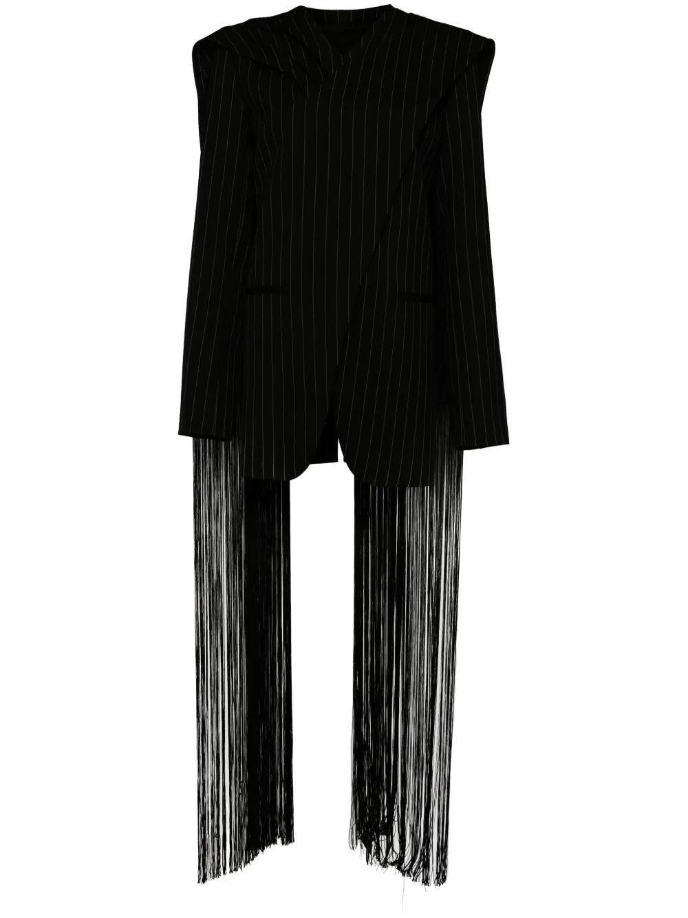 

Блейзер с бахромой Jean Paul Gaultier, черный