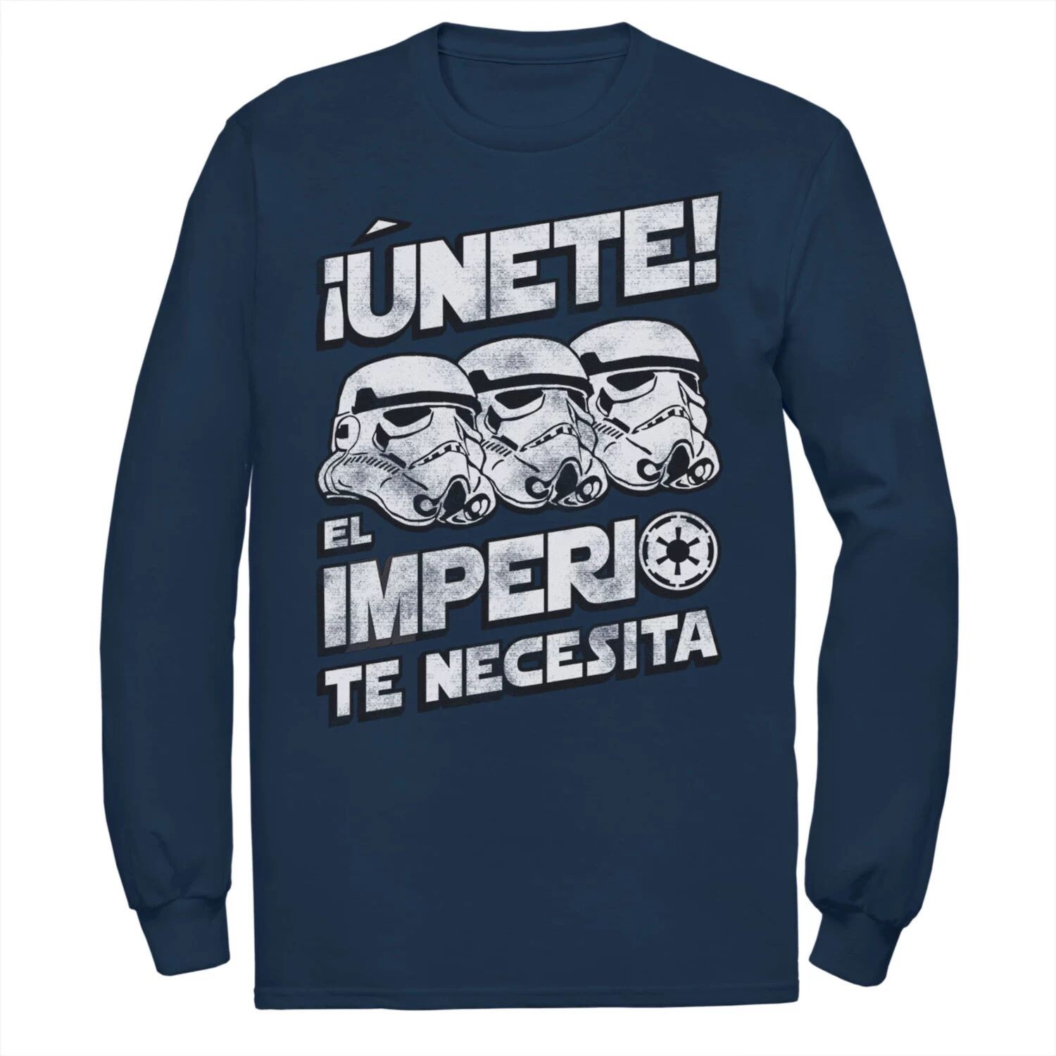 

Мужская футболка с выцветшим портретом «Звездные войны» Unete El Imperio Te Necesita Stormtrooper Licensed Character