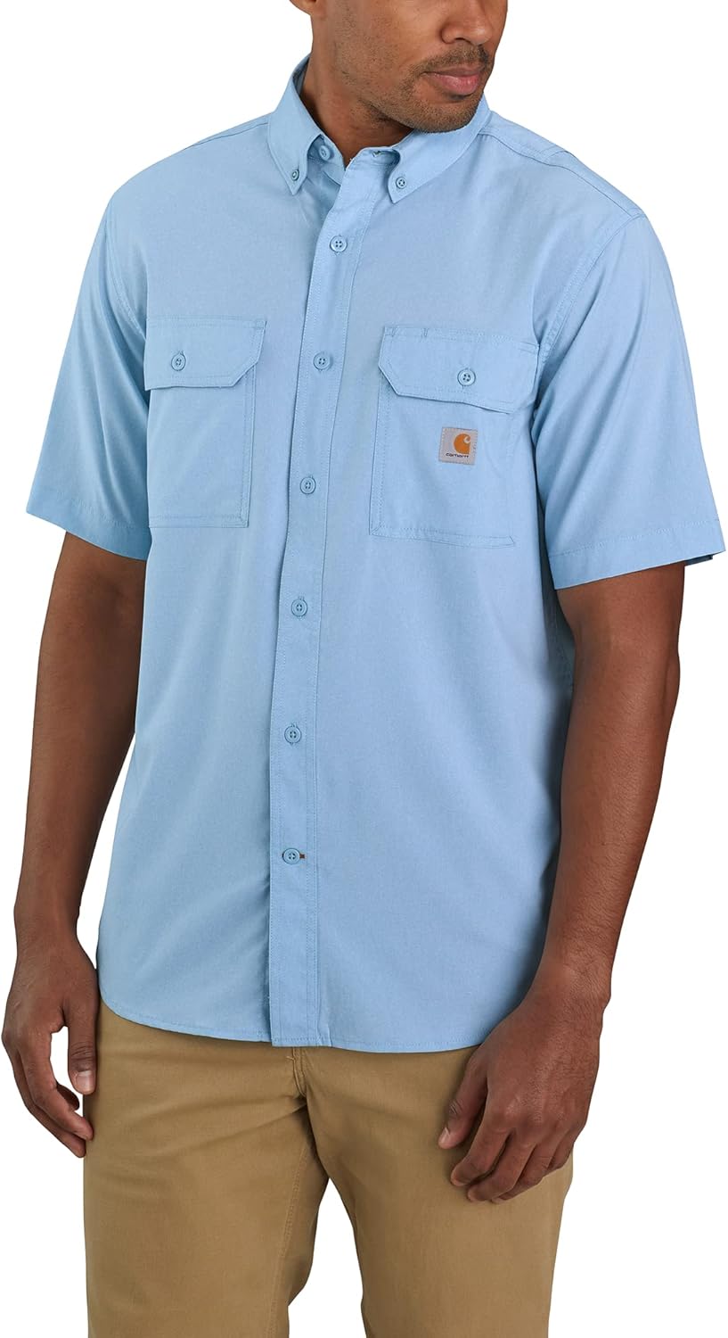 

Carhartt мужская футболка с коротким рукавом Force Relaxed Fit, облегченная модель 105314, Powder Blue