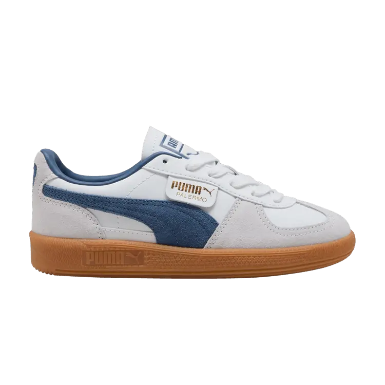 

Кроссовки Puma Palermo Leather Big Kid, White Dark Indigo