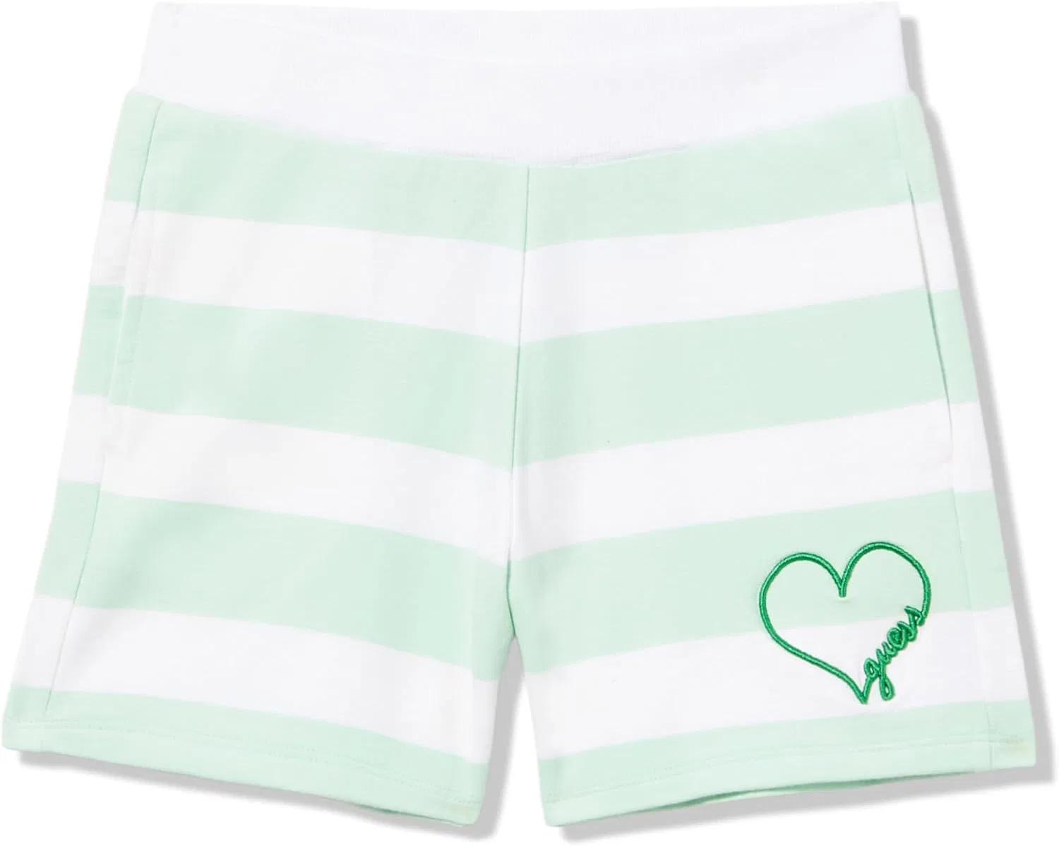 Эко-спортивные шорты для девочек GUESS, Turquoise Sea Multi