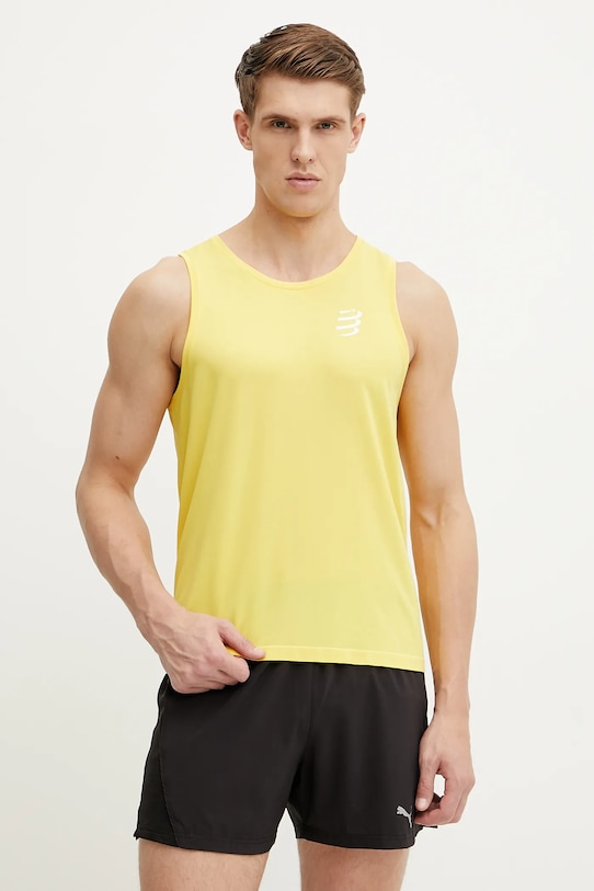 

Футболка для бега Singlet Compressport, желтый