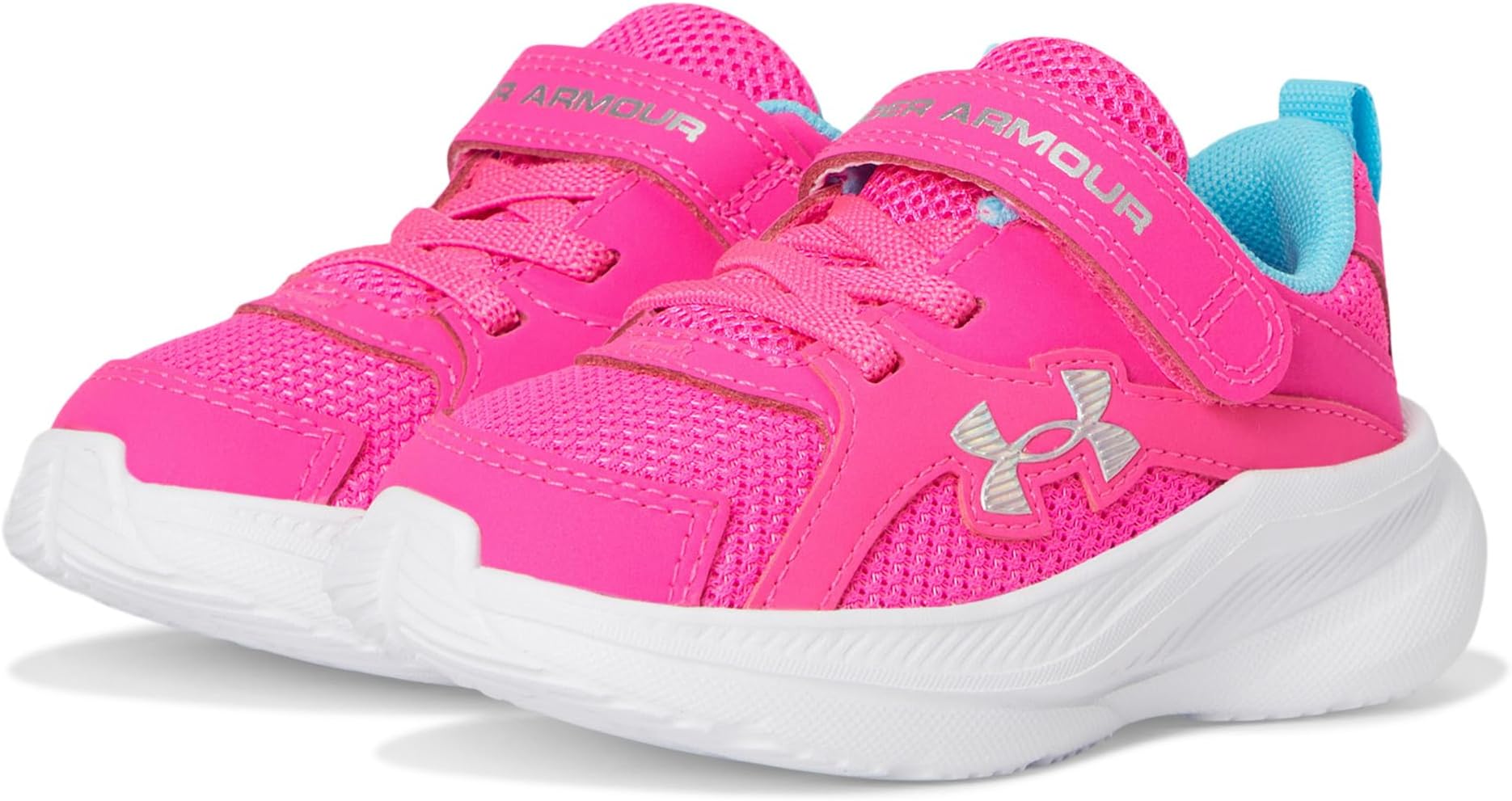 

Кроссовки Under Armour Kids Charged Assert 11 Alternate Closure, Pink Rave/Fresco Blue/Iridescent