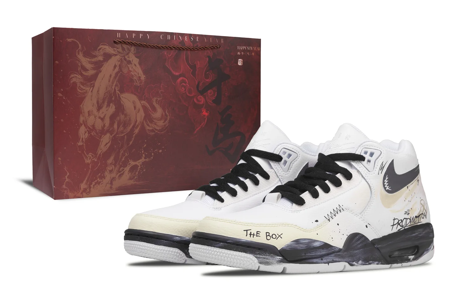 Nike Кроссовки Flight Legacy Vintage мужские мид-топ белые