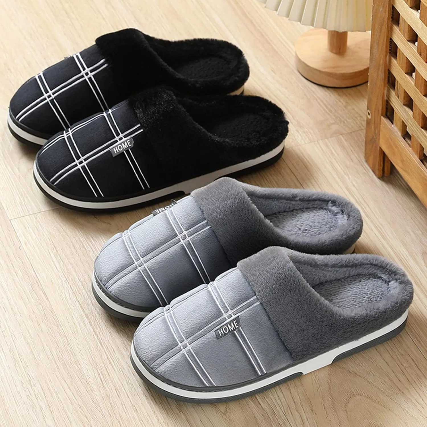 Мужские мягкие тапочки, мужские закрытые тапочки с мягкой подошвой, домашние тапочки, удобная повседневная обувь для гостиной, тапочки, повседневные тапочки, ортопедические тапочки для широкой стопы Generisch, Gray — фото 4