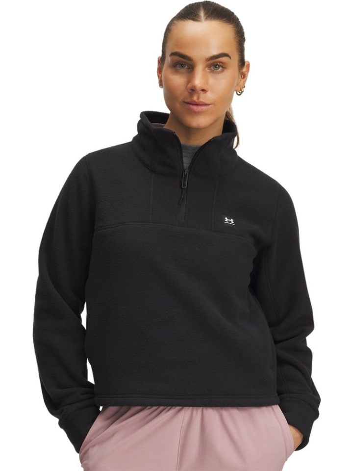 

Флисовая куртка/свитер W Expanse Fleece Half-Zip черного цвета Under Armour