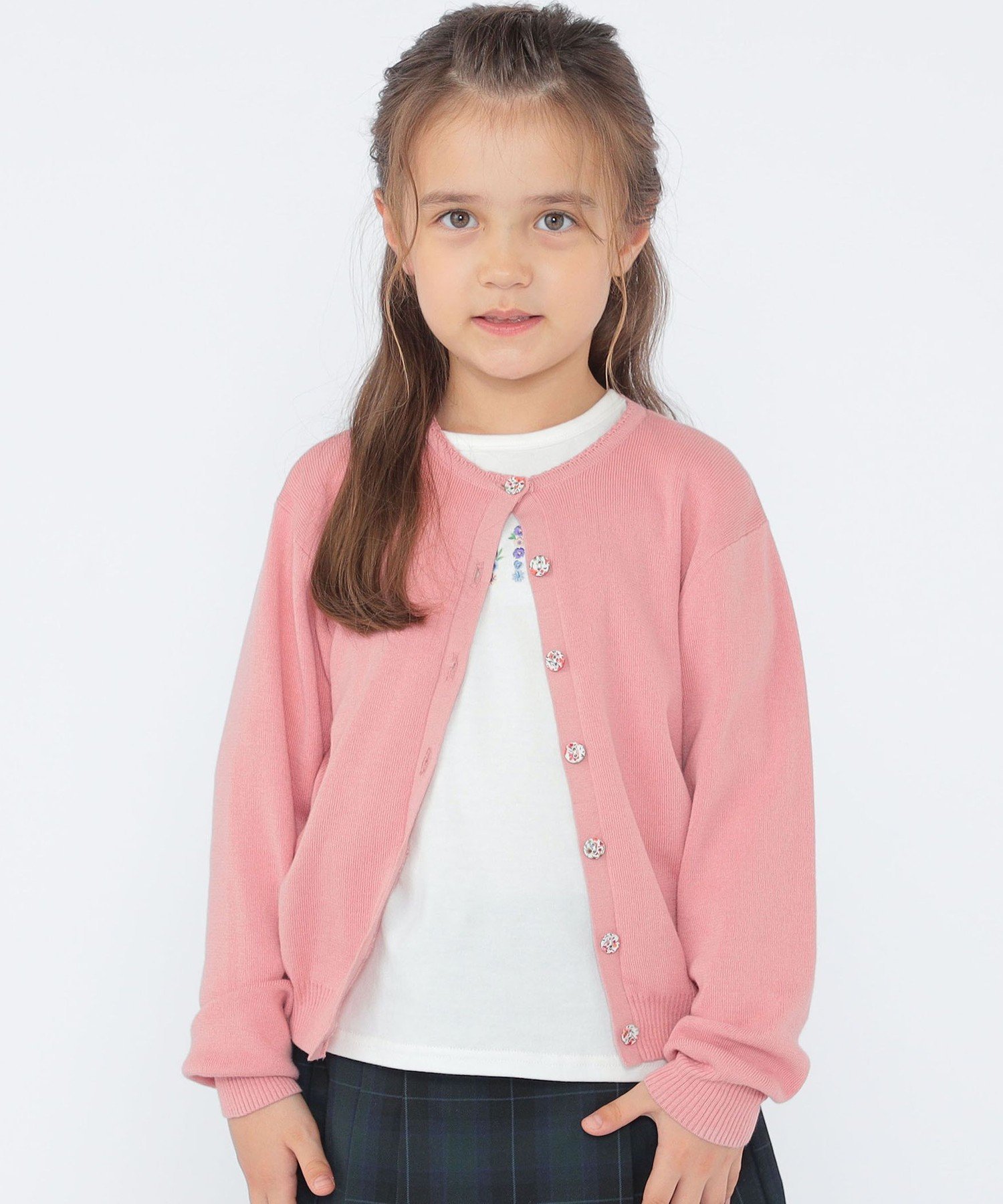 Детский кардиган SHIPS: 100–130 см / Вязаный кардиган Liberty SHIPS KIDS, Pink — фото 2