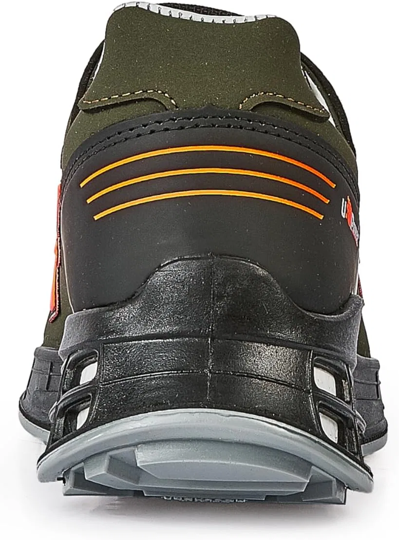 Мужские защитные ботинки Upower Xeno S ESD S3s CI Fo Sr, Dark Green Fluorescent Orange — фото 3