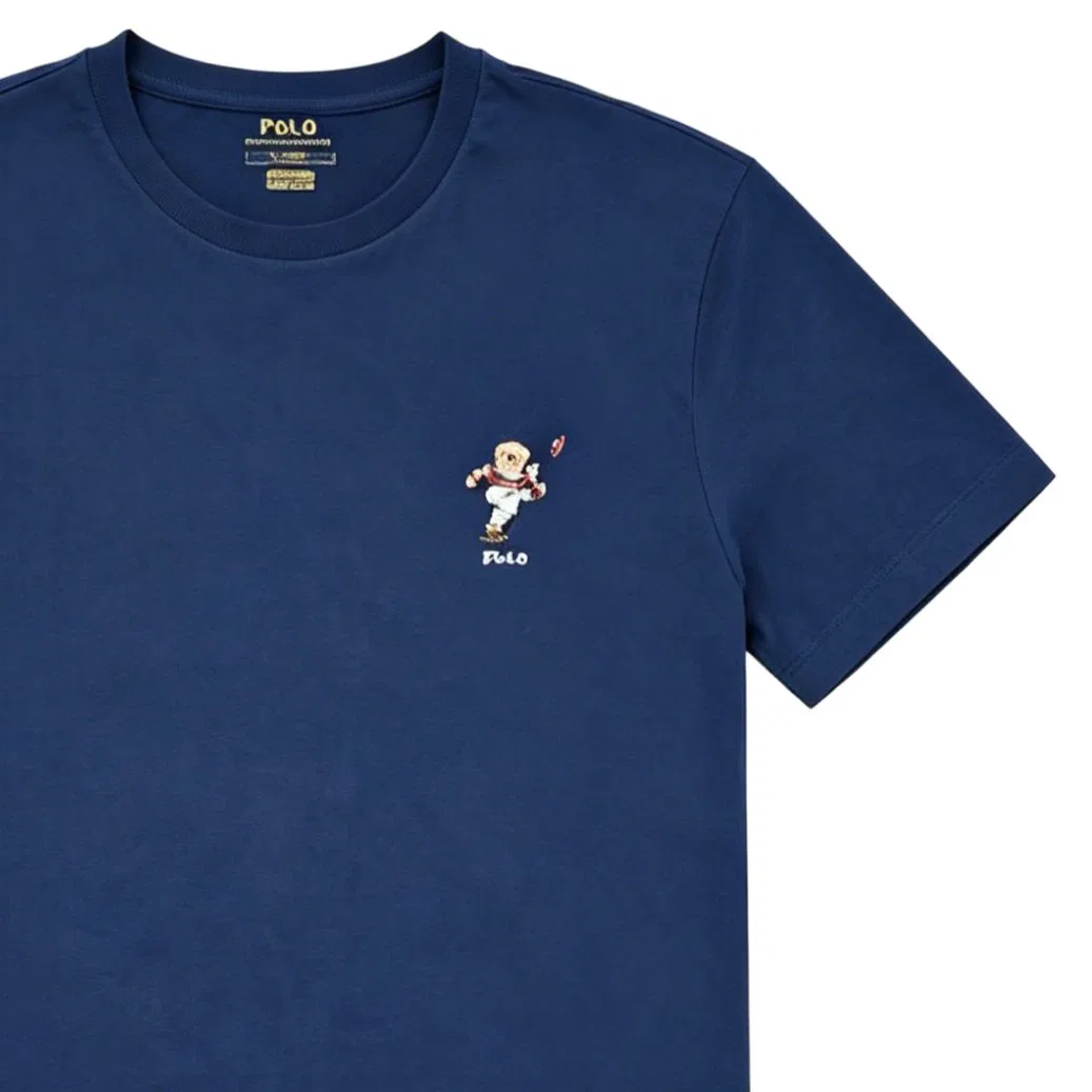 Футболка Polo Ralph Lauren Polo Bear Marine Blue — фото 3